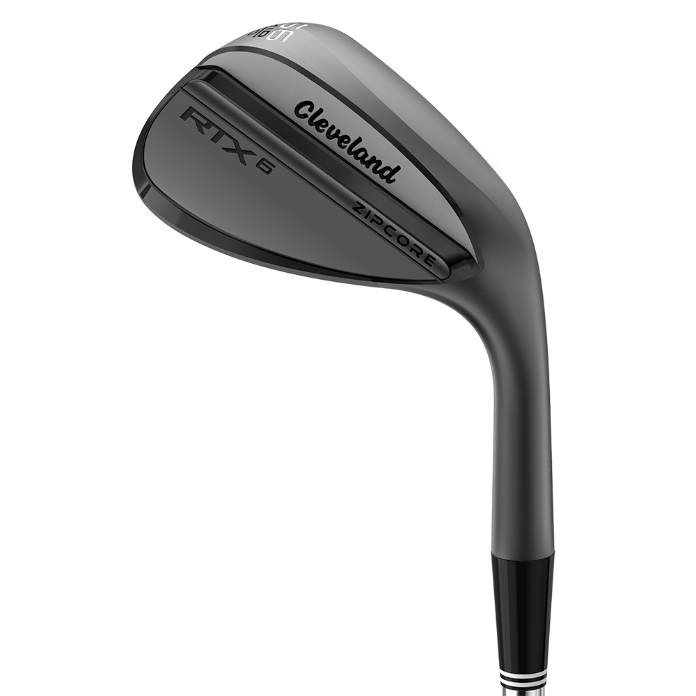 Cleveland RTX 6 Zipcore Black Satin 50° Gap Wedge 10° Mid Bounce